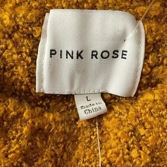 🆕Pink Rose Super Soft Striped Sweater L🆕 - Picture 6 of 10